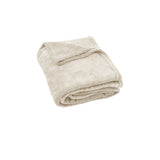 NNEDSZ 240GSM Urban Ultra Soft Coral Fleece Throw Rug 120 x 150cm Oatmeal