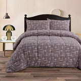NNEDSZ Ramesses Winter Night 3- Piece Mink Flannel Comforter Set Queen