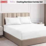 NNEDSZ Ramesses White 2000TC Cooling Bamboo Combo Set Double