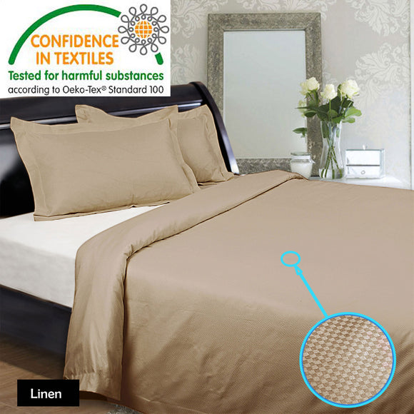 NNEDSZ 1350TC Quilt Cover Set Linen Queen