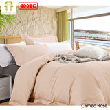 NNEDSZ Bamboo Cotton Quilt Cover Set Cameo Rose Queen