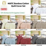 NNEDSZ Bamboo Cotton Quilt Cover Set Charcoal King