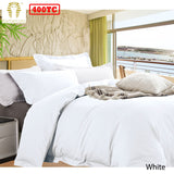NNEDSZ Bamboo Cotton Quilt Cover Set White King