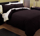 NNEDSZ Pintuck Quilt Cover Set Chocolate Queen