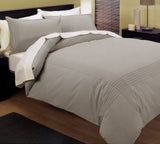 NNEDSZ Pintuck Quilt Cover Set Linen Double