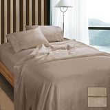 NNEDSZ 1100TC Egyptian Cotton Sateen Sheet Set Doeskin Queen