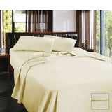 NNEDSZ 1450TC Egyptian Cotton Sateen Sheet Set Cream Queen