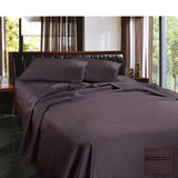 NNEDSZ 1450TC Egyptian Cotton Sateen Sheet Set Eggplant Queen