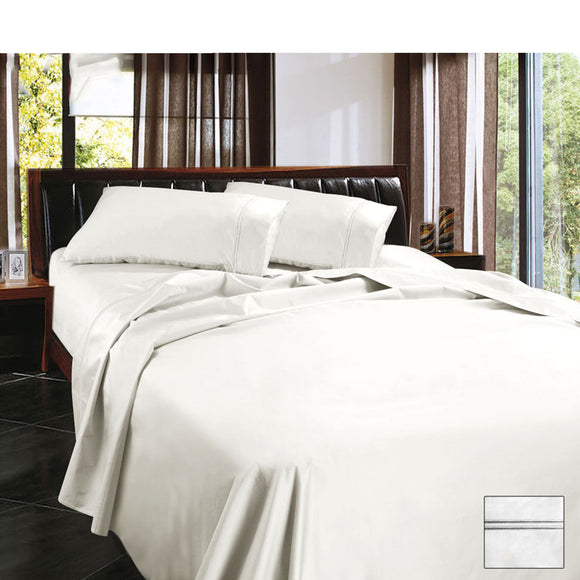 NNEDSZ 1450TC Egyptian Cotton Sateen Sheet Set White Queen