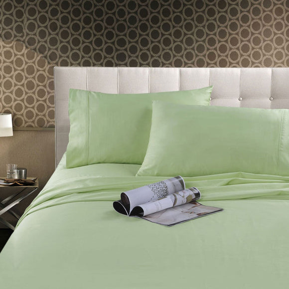 NNEDSZ 300TC Cotton Sheet Set Mint Single