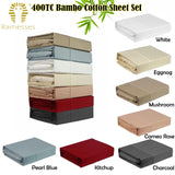 NNEDSZ 400TC Bamboo/Cotton Sheet Set Mushroom QUEEN