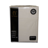 NNEDSZ 800TC Cotton Sateen Sheet Set Cream King