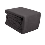 NNEDSZ Egyptian Cotton Flannel Sheet Set Charcoal Single