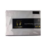 NNEDSZ 475TC Egyptian Cotton Fitted Sheet Queen Silver