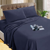 NNEDSZ Micro Flannelette Sheet Set 40 cm Wall Denim Single