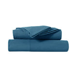 NNEDSZ Ultra-Soft Micro Flannel Sheet Set 40 cm Wall Steel Blue Queen