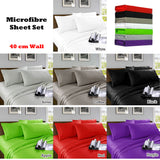 NNEDSZ Microfibre Sheet Set Red Double