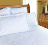 NNEDSZ Microfibre Machine Lace Sheet Set Ice Blue Double