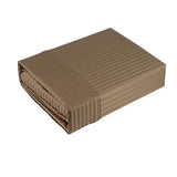 NNEDSZ 1000TC American Pima Cotton Narrow Stripe Sheet Set Mocha Queen