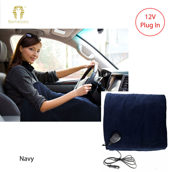 NNEDSZ Ramesses Electric heated Car Snuggle 110 x 150 cm Navy