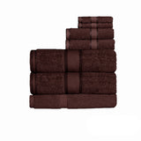 NNEDSZ 550gsm Cotton 7 Pce Bath Sheet Set Chocolate