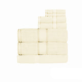 NNEDSZ 550gsm Cotton 7 Pce Bath Sheet Set Cream