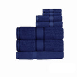 NNEDSZ 550gsm Cotton 7 Pce Bath Sheet Set Navy
