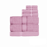 NNEDSZ 550gsm Cotton 7 Pce Bath Sheet Set Rose
