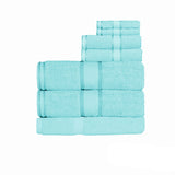 NNEDSZ 550gsm Cotton 7 Pce Bath Sheet Set Turquoise