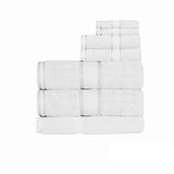 NNEDSZ 550gsm Cotton 7 Pce Bath Sheet Set White