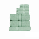 NNEDSZ 550gsm Cotton 7 Pce Towel Set Frost