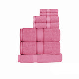 NNEDSZ 550gsm Cotton 7 Pce Towel Set Lip Gloss