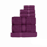 NNEDSZ 550gsm Cotton 7 Pce Towel Set Shiraz