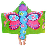 NNEDSZ Kids Cotton Velour Beach Cape Butterfly
