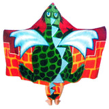 NNEDSZ Kids Cotton Velour Beach Cape Dragon