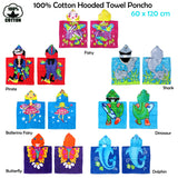 NNEDSZ Cute Kids Cotton Hooded Towel Poncho 60 x 120 cm Dolphin