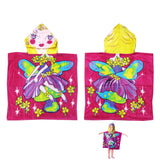 NNEDSZ Cute Kids Cotton Hooded Towel Poncho 60 x 120 cm Fairy