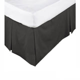 NNEDSZ Box Pleated Valance Black - KING SINGLE