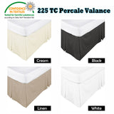 NNEDSZ Box Pleated Valance Black - KING SINGLE