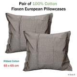 NNEDSZ Pair of Pure Cotton Flaxen European Pillowcases