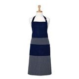 NNEDSZ Professional Series Stripe Navy Cotton Apron 70 x 95 cm