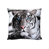 NNEDSZ Just Home Blue Eyes Stripes Tiger Square Filled Cushion