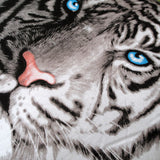 NNEDSZ Just Home Blue Eyes Stripes Tiger Square Filled Cushion