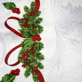 NNEDSZ Set of 4 Ornate Christmas Xmas Festival Jacquard Napkins