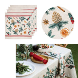 NNEDSZ Ladelle Set of 4 Evergreen 100% Cotton Napkins 45 x 45 cm