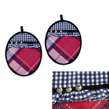 NNEDSZ Khloe Multi Set of 2 Pot Holders 20 x 24.5 cm
