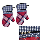 NNEDSZ Khloe Multi Set of 2 Oven Mitts 18 x 33 cm