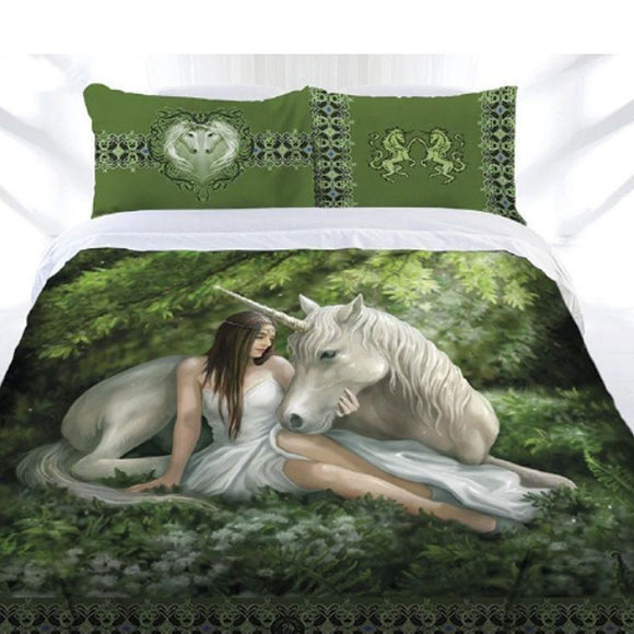 NNEDSZ Anne Stokes Pure Heart Quilt Cover Set King