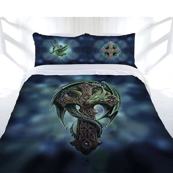 NNEDSZ Anne Stokes Woodland Guardian Quilt Cover Set King