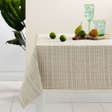 NNEDSZ Beige Eco Cotton Rich Tablecloth 150 x 225 cm